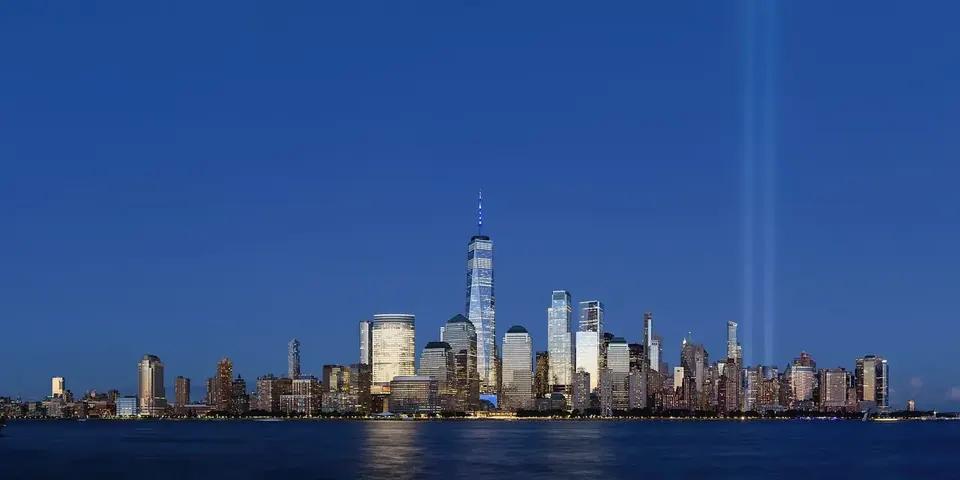 New York Manhattan silueti (ABD)