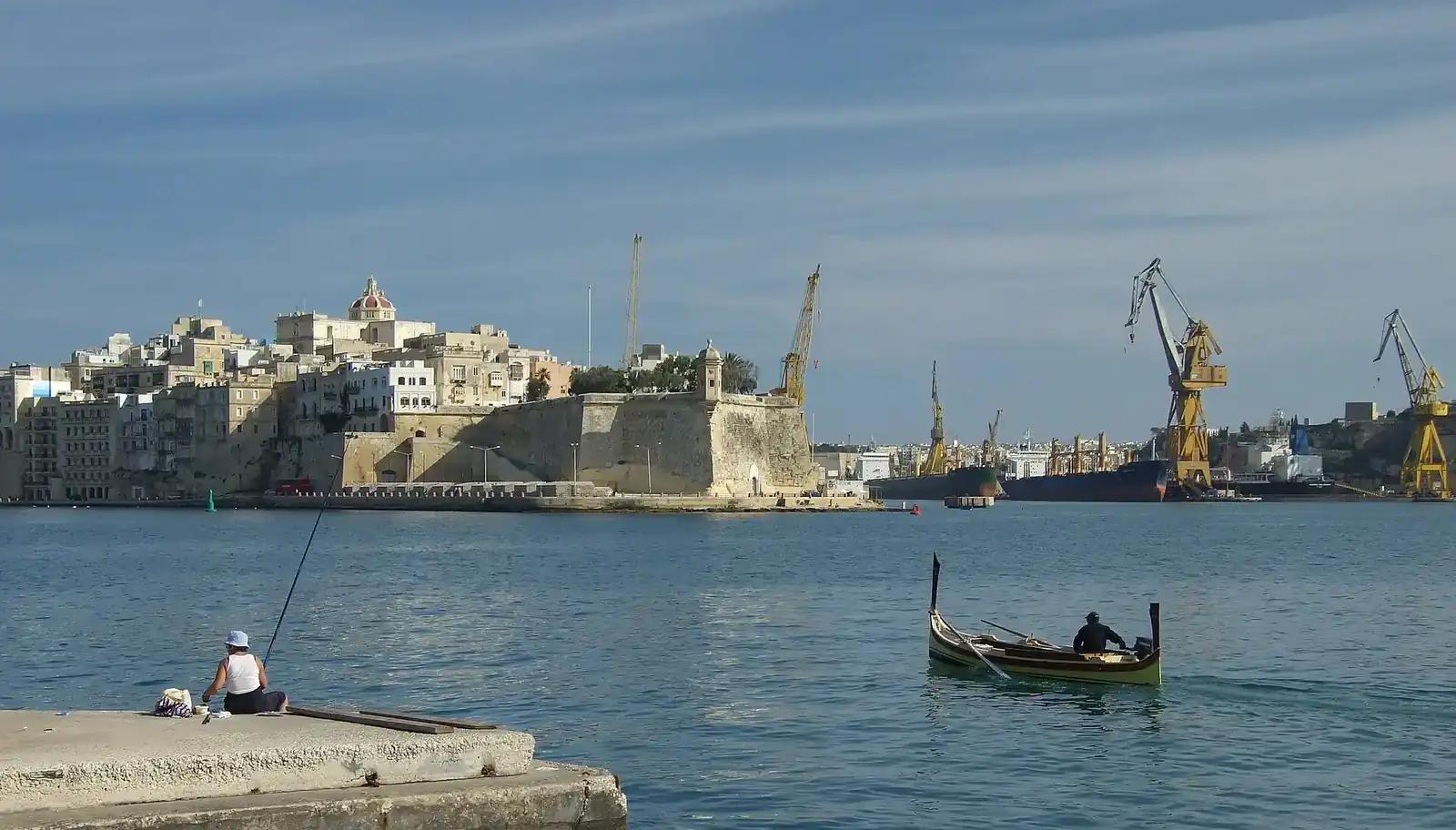 Malta'da Valletta ve Grand Harbour