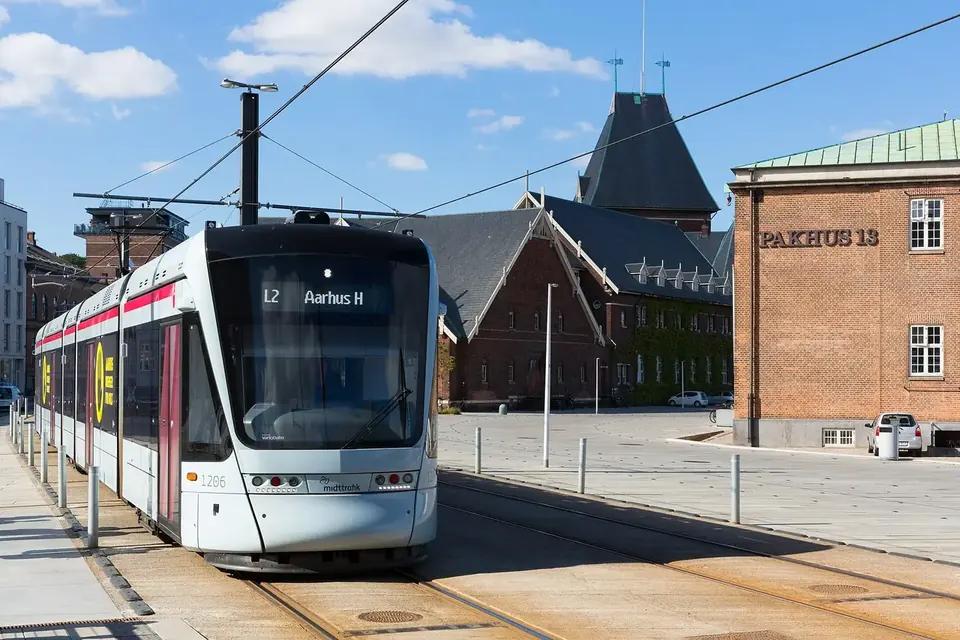 Aarhus şehir manzarası (Danimarka)