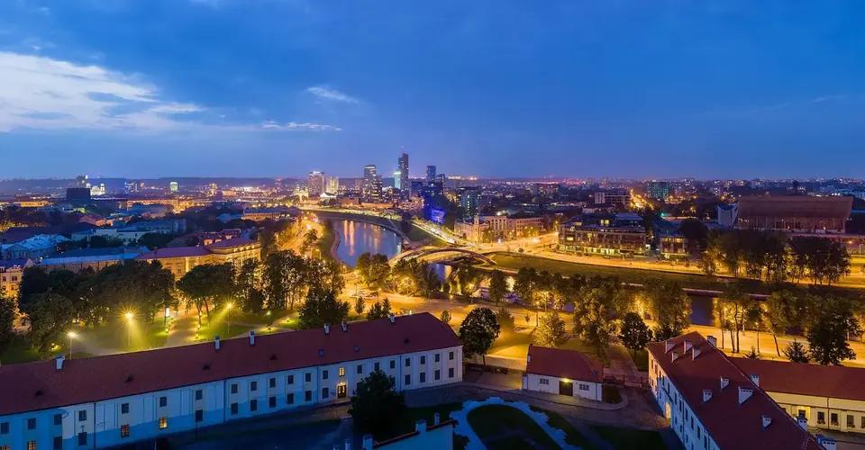 Vilnius'ta Gediminas Kulesi (Litvanya)